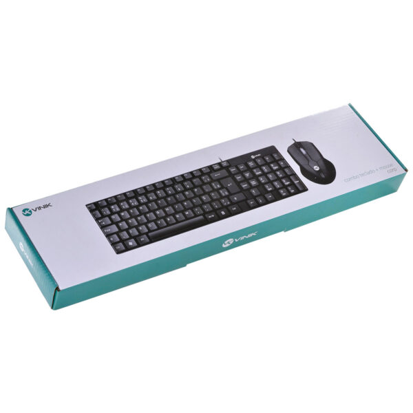 KIT TECLADO E MOUSE USB CORP - MOUSE 1200DPI - CABO 1.8M - VINIK - CC200 - Imagem 4