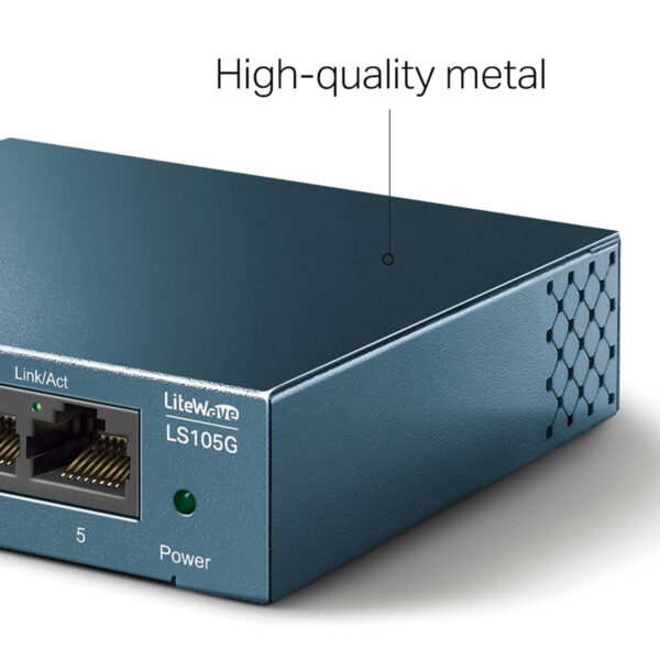 SWITCH GIGABIT DE MESA COM 5 PORTAS 10/100/1000 LS105G SMB - Imagem 4