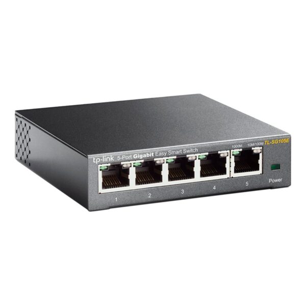 SWITCH EASY SMART GIGABIT DE 5 PORTAS 10/100/1000 TL-SG105E SMB - Imagem 2