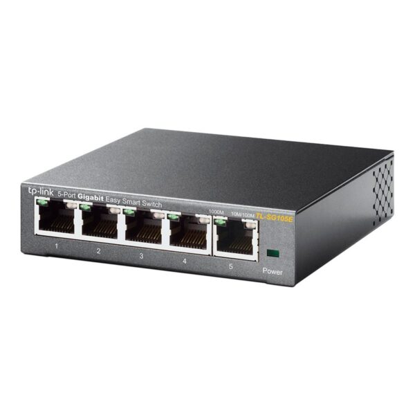 SWITCH EASY SMART GIGABIT DE 5 PORTAS 10/100/1000 TL-SG105E SMB - Imagem 3