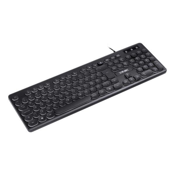 TECLADO USB MULTIMIDIA SLIM CHOCOLATE TECLAS REDONDAS LED BRANCO 1.8M - TC200 - Imagem 6