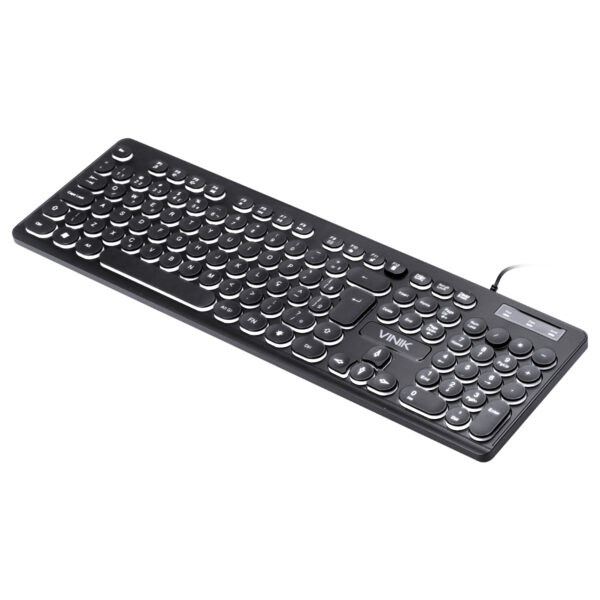 TECLADO USB MULTIMIDIA SLIM CHOCOLATE TECLAS REDONDAS LED BRANCO 1.8M - TC200 - Imagem 7