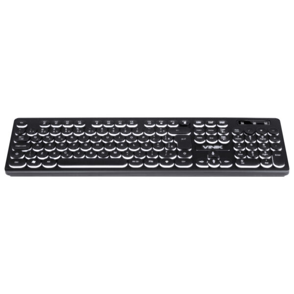 TECLADO USB MULTIMIDIA SLIM CHOCOLATE TECLAS REDONDAS LED BRANCO 1.8M - TC200 - Imagem 9
