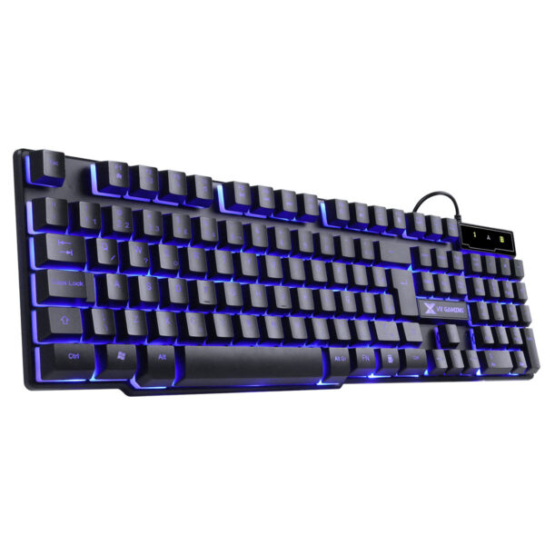 TECLADO GAMER HYDRA 107 TECLAS + 12 MULTIMÍDIA COM LED AZUL SENSACAO TECLA MECANICA - GT700 - Imagem 2