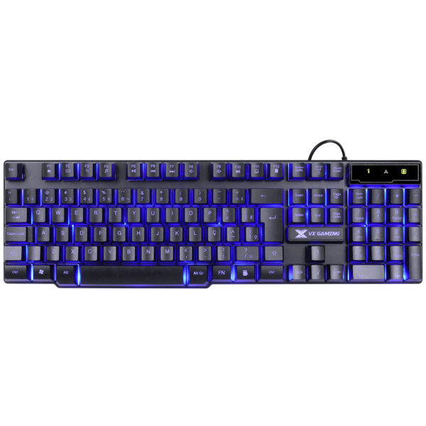 TECLADO GAMER HYDRA 107 TECLAS + 12 MULTIMÍDIA COM LED AZUL SENSACAO TECLA MECANICA - GT700 - Imagem 6