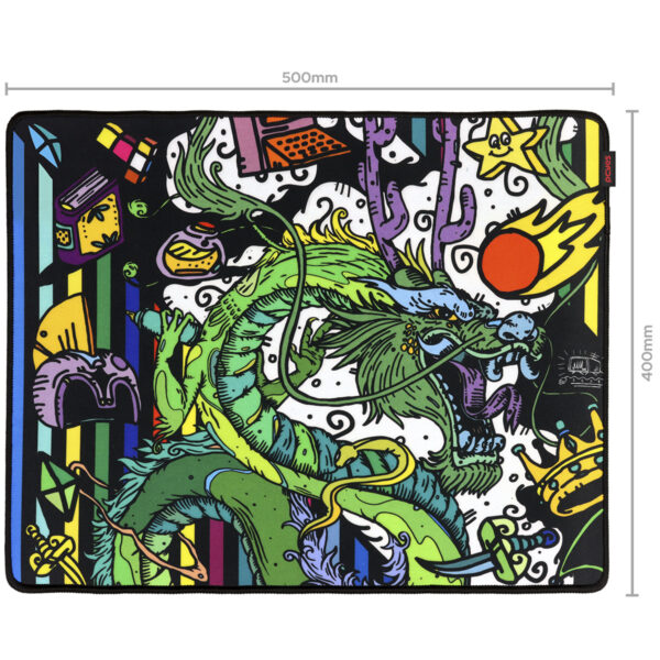 MOUSE PAD GAMER PCYES ANCIENT DRAGON MEDIUM - 500 X 400MM - PMA50X40 - Imagem 6