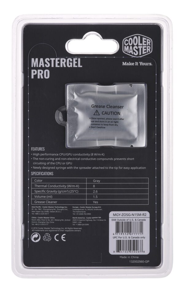 PASTA TÉRMICA MASTERGEL PRO 4G - MGY-ZOSG-N15M-R2 - Imagem 4