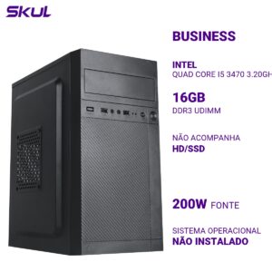 COMPUTADOR B500 QUAD CORE I5 3470 3.20GHZ MEMÓRIA 16GB DDR3 SEM HD/SSD FONTE 200W