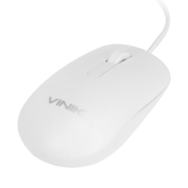 MOUSE USB DYNAMIC SLIM BRANCO 1600 DPI CABO 1,8M - VINIK - DM126B - Imagem 2