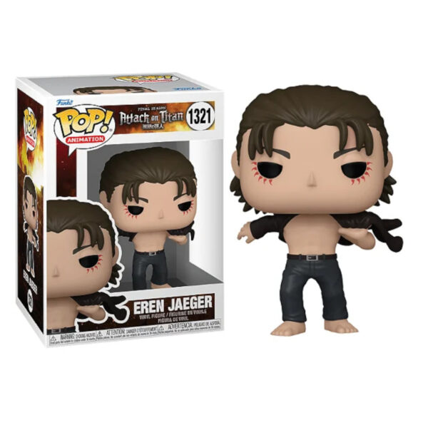 POP! ATTACK ON TITAN  - EREN JAEGER COM CAMISA ABERTA #1321 - Imagem 2