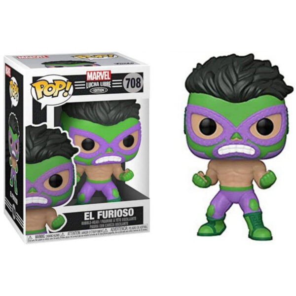 POP! MARVEL: LUCHA - HULK - EL FURIOSO #708 - Imagem 2