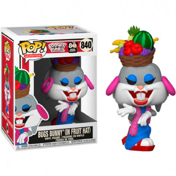 POP! LOONEY TUNES: 80 ANOS - BUGS BUNNY (IN FRUIT HAT) #840 - Imagem 2