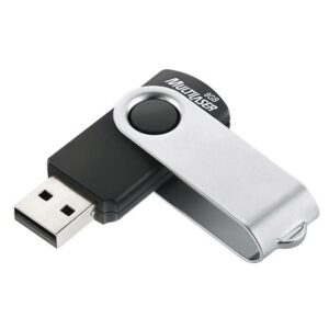 PEN DRIVE 8GB TWIST2 PD587 PRETO E PRATA