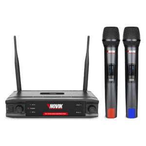 MICROFONE UHF DUPLA FREQUÊNCIA FIXA TRANSMISSÃO DIGITAL