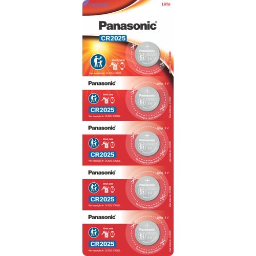 BATERIA DE LITHIUM 3V COM 5 CR2025-1BT - Imagem 2