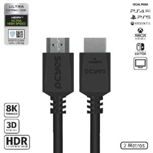 CABO HDMI PCYES ULTRA 2.1 8K 1080/144HZ - 2 METROS - PHM8K-2