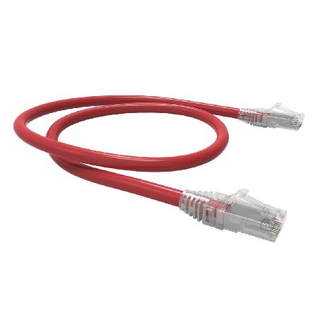 PATCH CORD CAT6 U/UTP CMX T568A/B 0.5M VERM 35123007