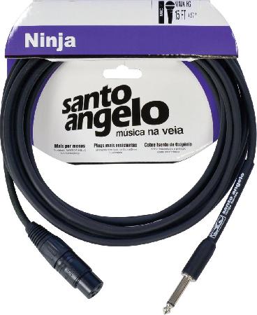 CABO DE MICROF. NINJA HG 0,20 MM P10/XLR FEMEA 15FT 4,57M PT