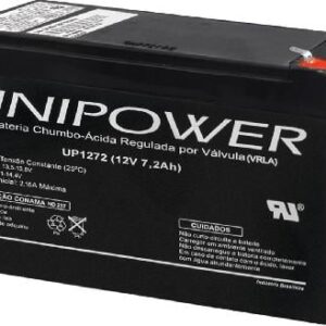 BATERIA SELADA UNIPOWER ESTACIONÁRIA VRLA 12V 7,2AH (UP1272)