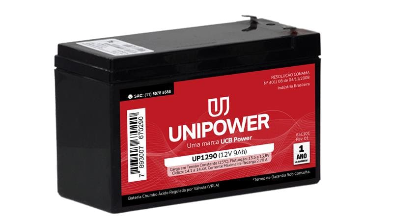 BATERIA 12V 9,0AH (UP1290) - Imagem 4