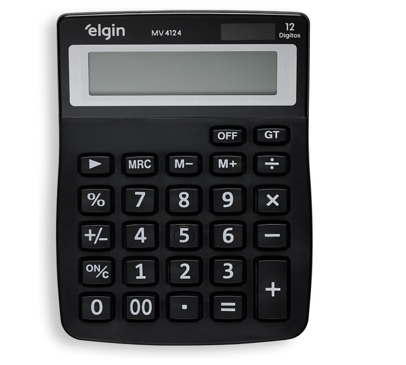 CALCULADORA DE MESA 12 DIGITOS MV-4124 PRETA - Imagem 5