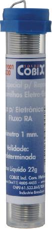 SOLDA COBIX TUBINHO 63X37 1.0MM 22G (36 UNIDADES)