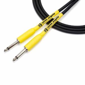 CABO DE GUITARRA SAMURAI 0,30MMM CONECTOR P10/P10 20FT 6,10 METROS PRETO