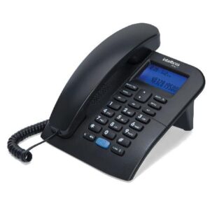 TELEFONE COM FIO E IDENTIFICADOR DE CHAMADAS TC 60 ID PRETO 4000074