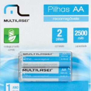 PILHA RECARREGAVEL AA 2500MAH CB053 - BLISTER COM 2