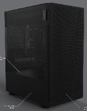 GABINETE GAMER PCYES BOLTER BLACK VULCAN - GBBVPBR