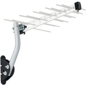 ANTENA DIGITAL EXTERNA LOG PARA TV HDTV/UHF/4K 12DBI 20 ELEMENTOS COM KIT DE INSTALAÇÃO LU-20-PLUS