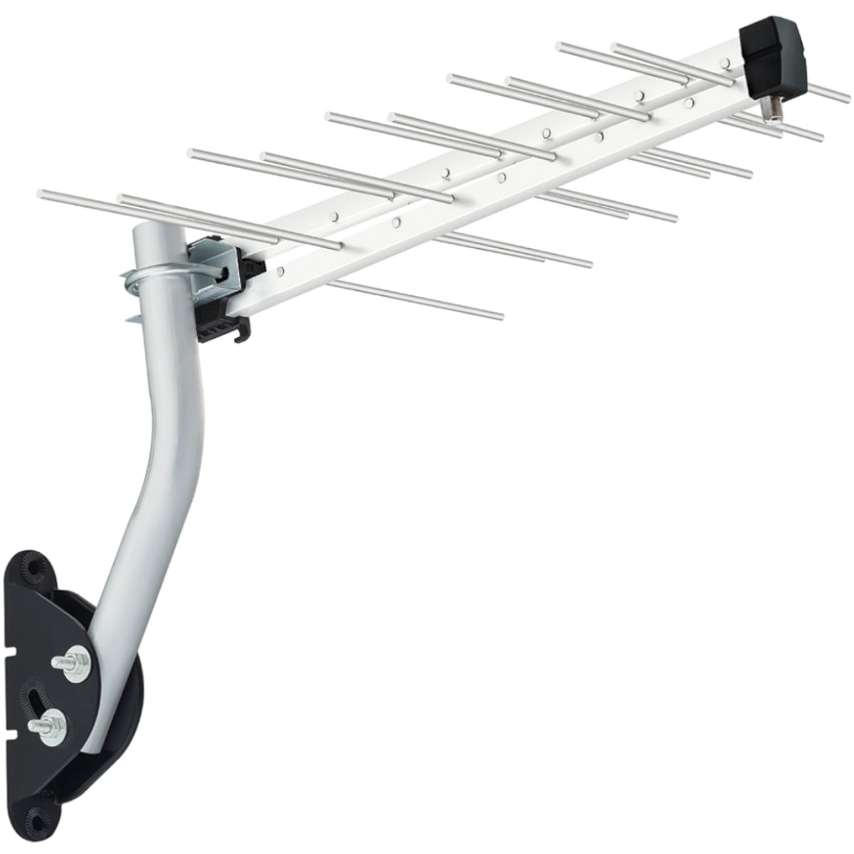 ANTENA DIGITAL EXTERNA LOG PARA TV HDTV/UHF/4K 12DBI 20 ELEMENTOS COM KIT DE INSTALAÇÃO LU-20-PLUS