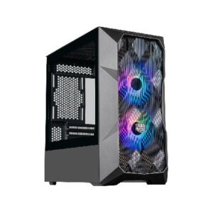 GABINETE COOLER MASTER TD300 MESH MICRO-ATX MINI TOWER LATERAL DE VIDRO TEMPERADO PRETO  | TD300-KGNN-S00