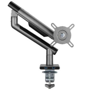 SUPORTE DE MONITOR ARTICULADO C/ MOLA MECANICA 17"" A 32"" C/ USB 3.0 - CINZA - SM-049C