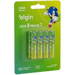 PILHA ALCALINA AAA EMBALAGEM PROMOCIONAL LEVE 8 PAGUE 7 82344