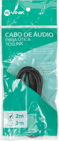 CABO ÓPTICO DE ÁUDIO TOSLINK 2 METROS ATC-2 - Imagem 3