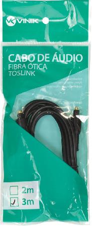 CABO ÓPTICO DE ÁUDIO TOSLINK 3 METROS ATC-3 - Imagem 2