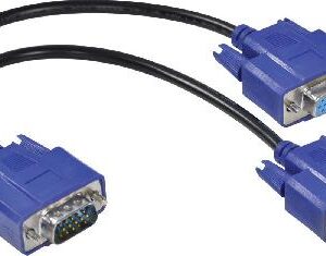 CABO Y VGA MACHO X 2 VGA FÊMEA 15 PINOS AVY-1M/2F