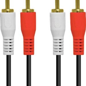 CABO 2 RCA X 2 RCA CONEC DOURADO (PACOTE C/ 10) - 2RCA15G