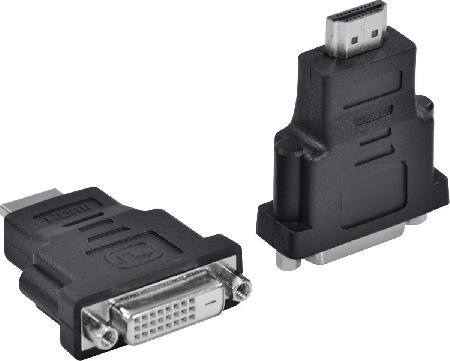 ADAPTADOR HDMI MACHO X DVI FEMEA - ADVIF-H - (5 UNIDADES)