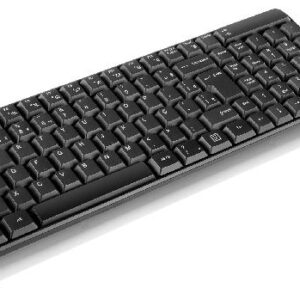 KIT TECLADO E MOUSE SEM FIO USB PRETO - TC183