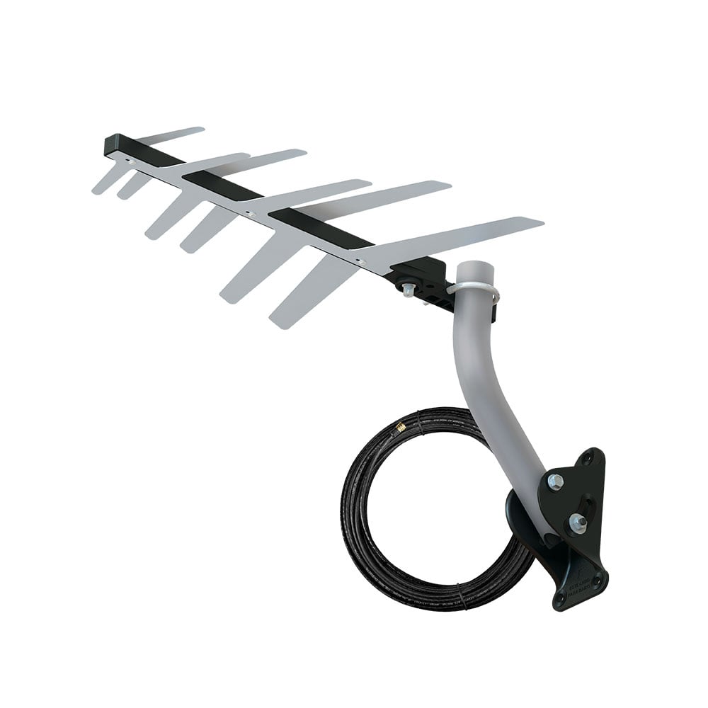 ANTENA EXTERNA DIGITAL PARA TV 2 EM 1 HDTV/UHF DTV-1500 COM MASTRO E CABO 10 METROS - Imagem 2