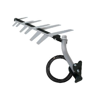 ANTENA EXTERNA DIGITAL PARA TV 2 EM 1 HDTV/UHF DTV-1500 COM MASTRO E CABO 10 METROS