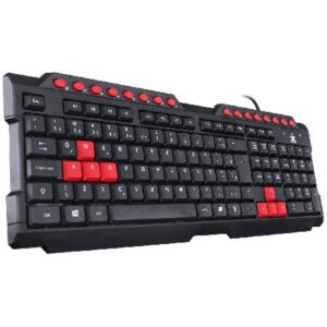 TECLADO GAMER VX GAMING DRAGON V2 ABNT2 1.8M PRETO COM VERMELHO - GT100
