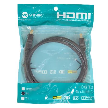 CABO HDMI 2.0 4K ULTRA HD 3D - 0,5 METRO - H20-05 - Imagem 5