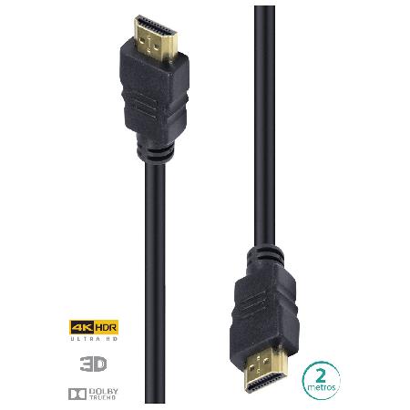 CABO HDMI 2.0 4K ULTRA HD 3D - 2 METROS - H20-2
