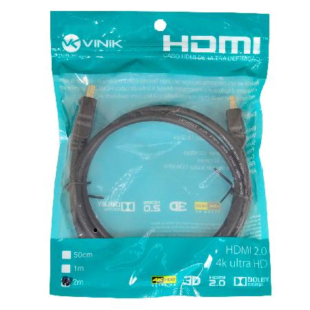 CABO HDMI 2.0 4K ULTRA HD 3D - 2 METROS - H20-2 - Imagem 5