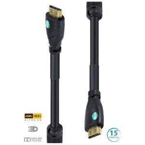 CABO HDMI 2.0 MACHO 4K C/ FILTRO - 15 METROS - H20F-15