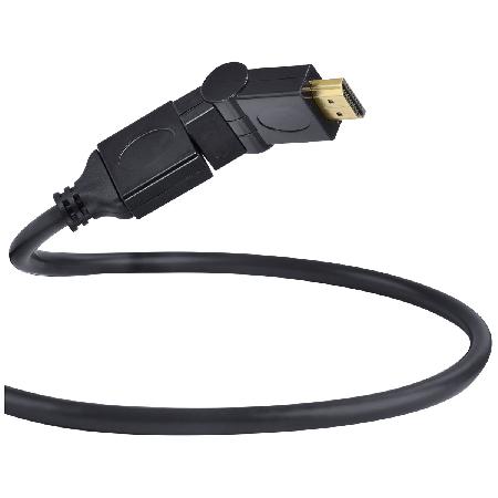 CABO HDMI 2.0 4K ULTRA HD 3D CONEXÃO ETHERNET CONECTORES 360° 2 METROS - H20B360-2 - Imagem 6