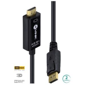 CABO DISPLAYPORT 1.3 P/ HDMI 2.0 - 2 METROS - H20DP13-2